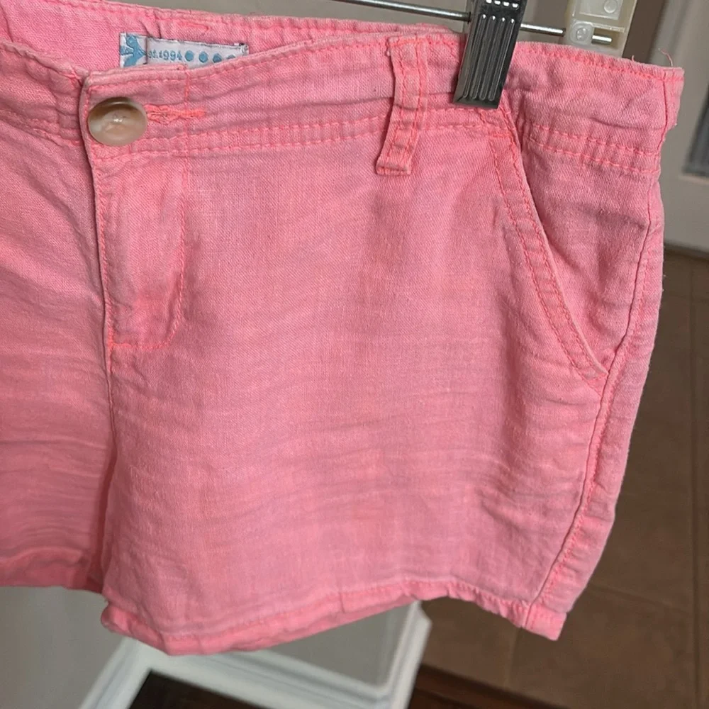 Old Navy lotus orange linen shorts 3.25”size 16
